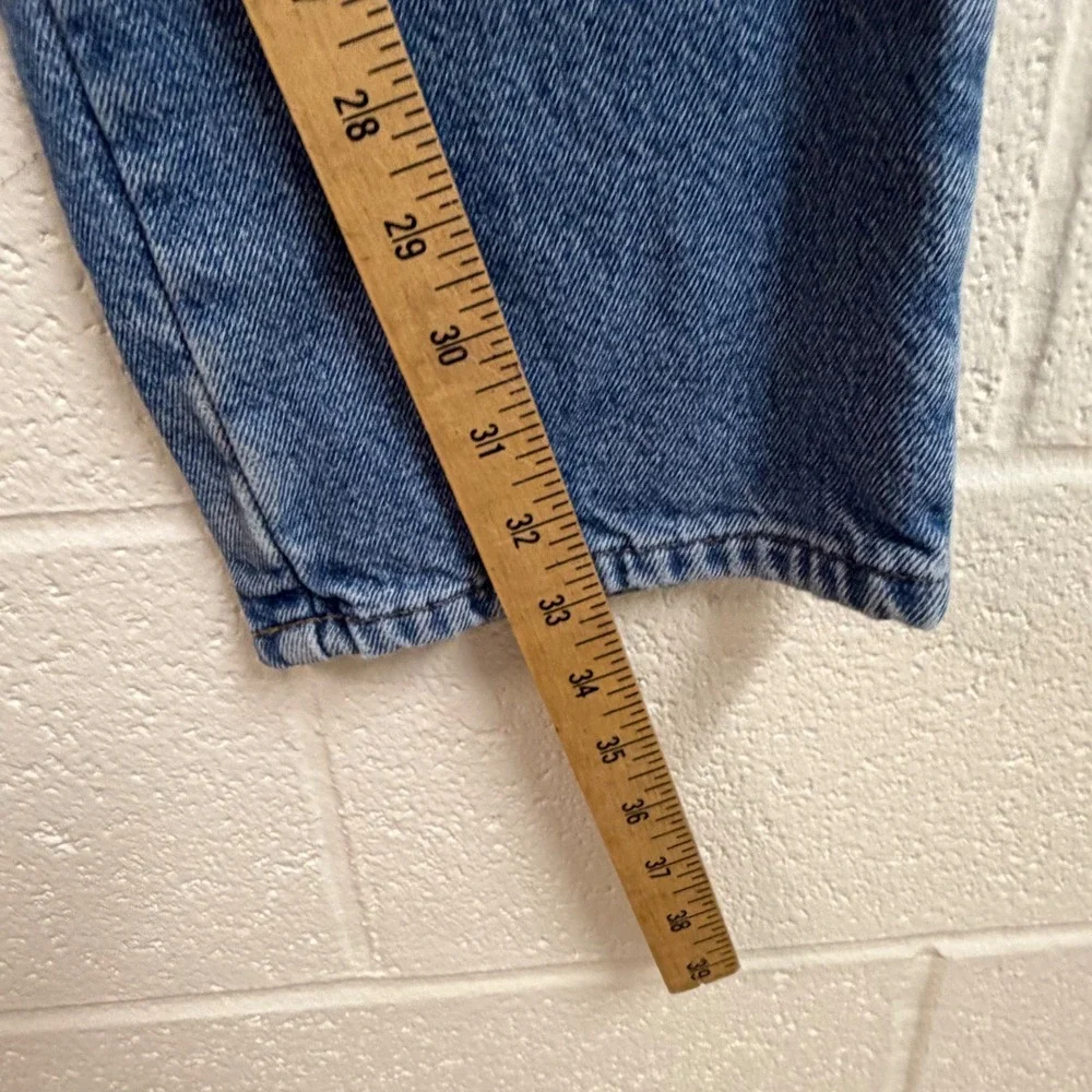 L.L. Bean Mens Flannel Lined Straight Denim Jeans 35x32 Blue Insulated Gorpcore